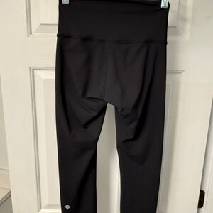 lululemon athletica Black High-Waisted Leggings. 23 inch crop